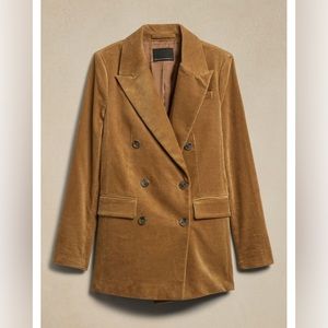 GORGEOUS Banana Republic Oversized Corduroy Rivoli Blazer in Vicuña Brown